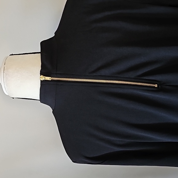 Maurices Black Mock Neck Long Sleeve Zip Back Dress NWT - Picture 4 of 14